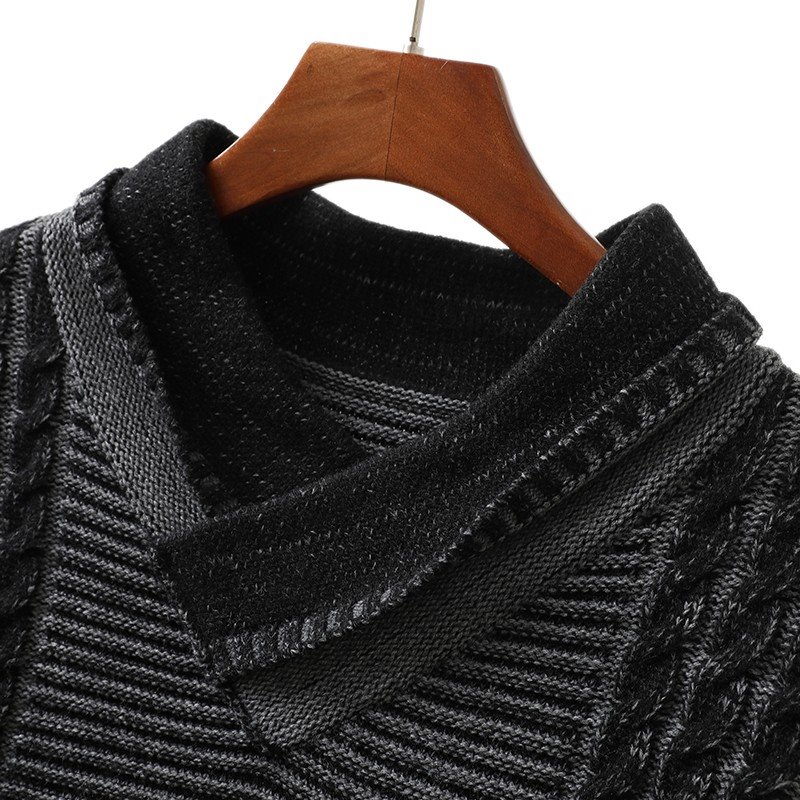 OEM Men Long Sleeve Cable Knit Jumper Factory&Supplier
